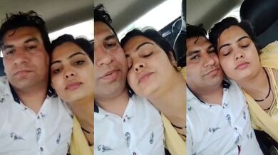 Himachali couple ki car me boobs pressing Punjabi sex video