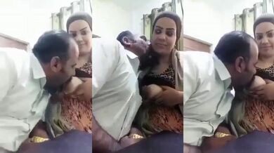 Muslim aunty ki homemade boobs sucking recording clip