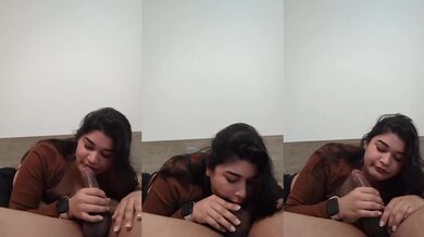 Indian bhabhi ka ex boyfriend dick sucking HD blowjob MMS