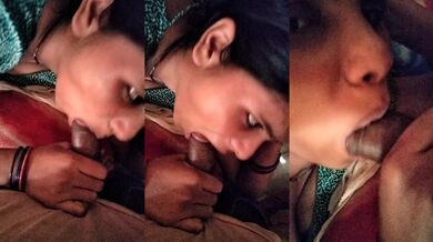 Desi bhabhi ne blowjob diya -  Indian village porn video