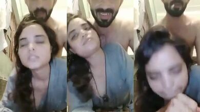 GF boli "Mujhe chodo" - Viral amateur MMS in doggy style