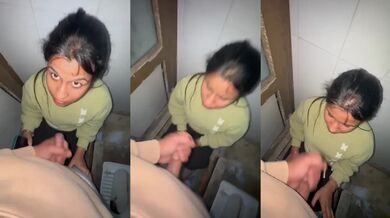 Hospital toilet me Punjabi girl ka cum eating MMS